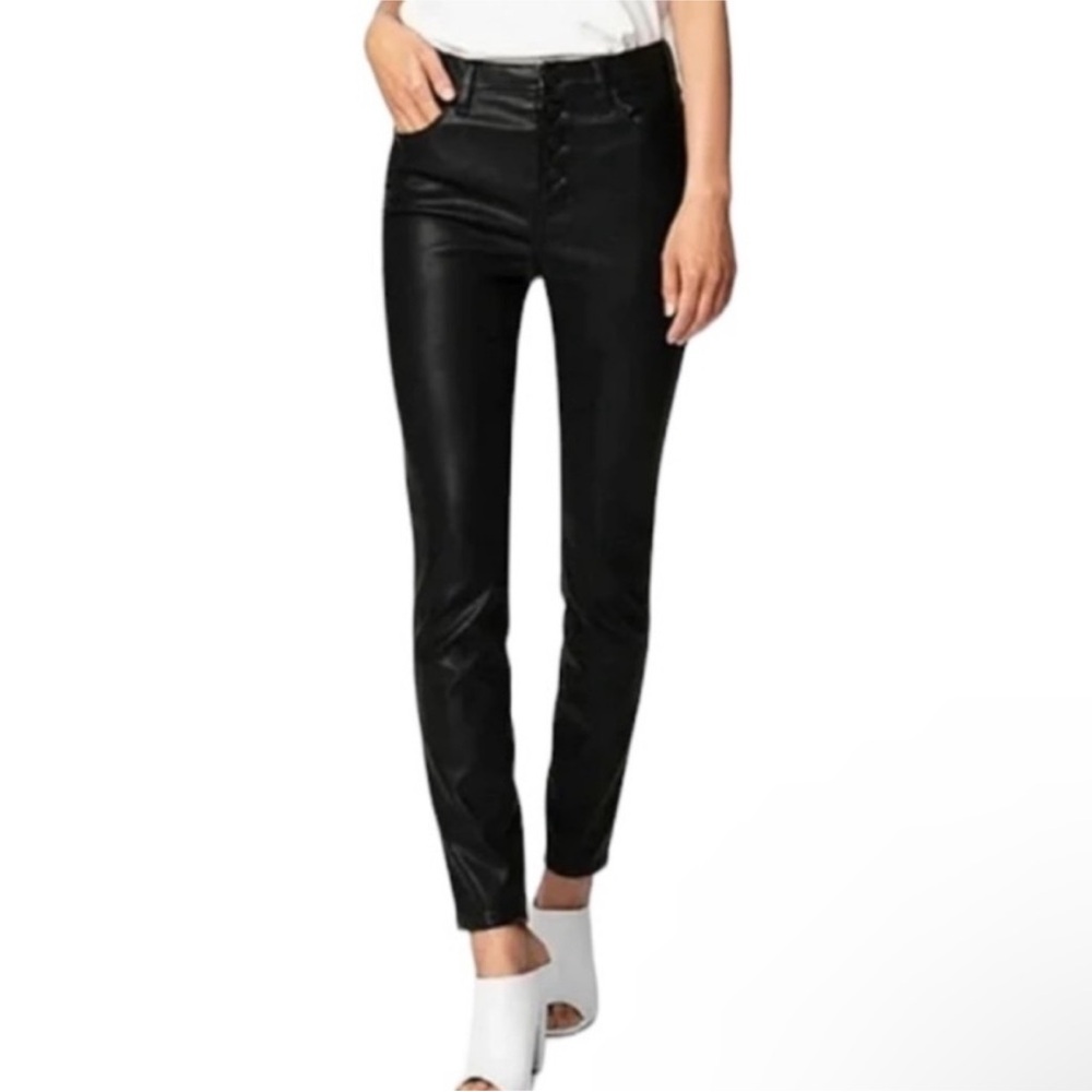 Blank NYC Black leather Skinny Jeans